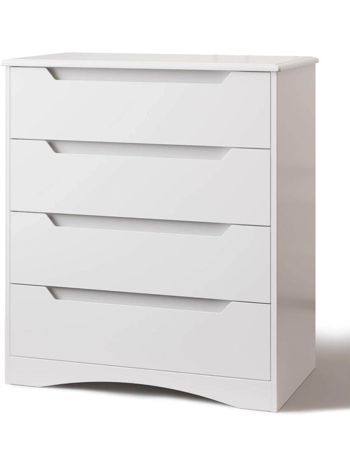 Komoda z 4 szufladami do sypialni, salonu, biura lub przedpokoju, 71 41 82 cm, bialy kolor