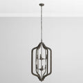 Okragla lampa wiszaca Joel, jasny szary