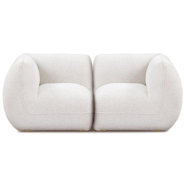 Modular Loveseat, Stone White